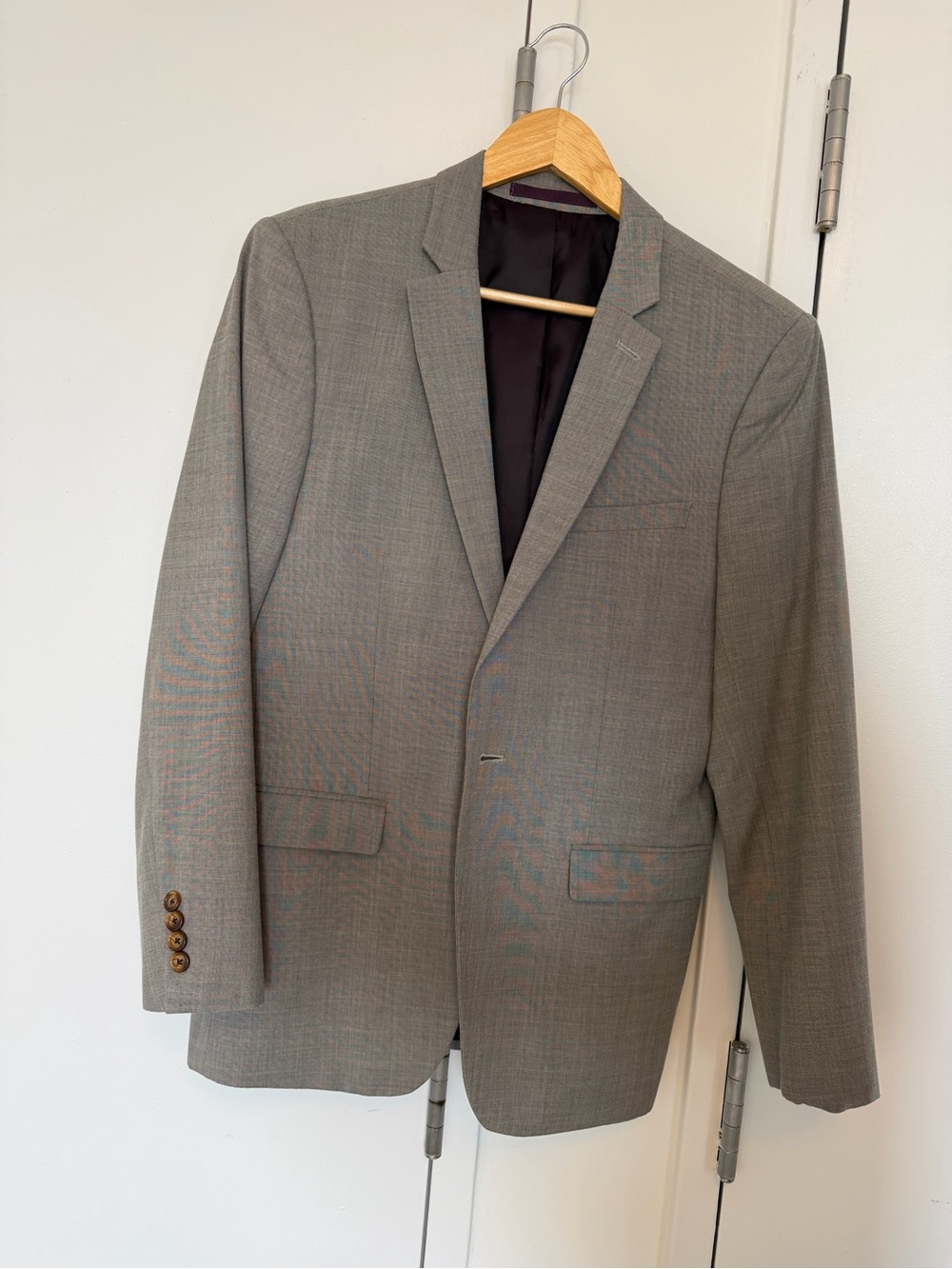 Topman Gray Men's Single-Button Sport Coat